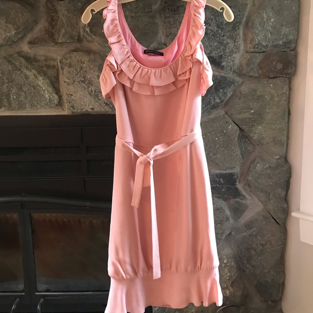 Betsey Johnson open shoulder ruffle dress- size 6
